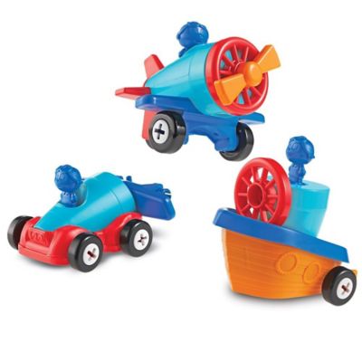 Learning Resources 1-2-3 Build It! Car-Plane-Boat, LER2840