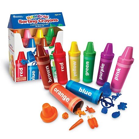 Learning Resources Rainbow Sorting Crayons, LER3070