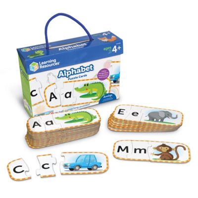 Learning Resources Upper & Lowercase Alphabet Puzzle Cards, LER6089