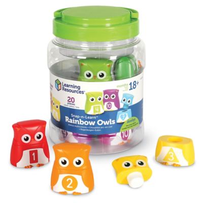 Learning Resources Snap-N-Learn Rainbow Owls Playset