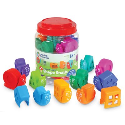 Learning Resources Snap-N-Learn Shape Snails Playset
