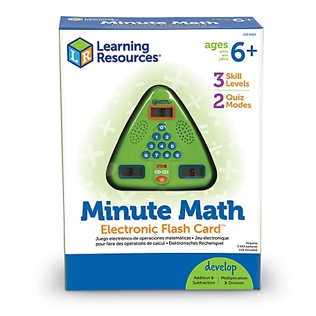 Learning Resources Minute Math Electronic Flash Card, LER6965