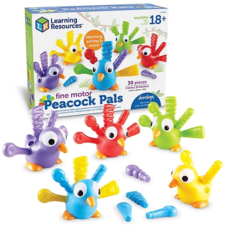 Learning Resources Fine Motor Peacock Pals, LER9095