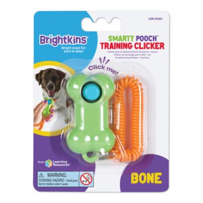 Brightkins Smarty Pooch Training Clicker, Bone
