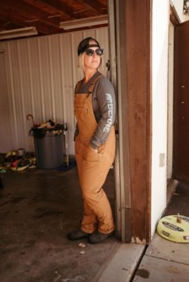 Image showing 4 th Berne Women's Flex Softstone Duck Unlined Bib Overalls