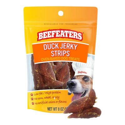 Beefeaters Duck Jerky Strips Dog Chew Treats, 8 oz.