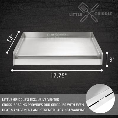 Image showing 7 th Little Griddle Sizzle-Q Stainless Steel BBQ Griddle