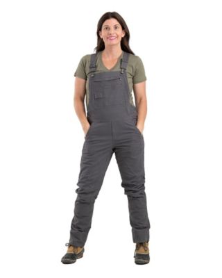 Berne Women's Flex Softstone Duck Unlined Bib Overalls
