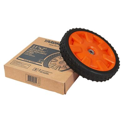 Image showing  11 in. x 2 in. Replacement Free/Non-Drive Wheel for FWD Lawn Mower