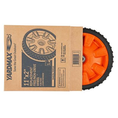 Image showing  11 in. x 2 in. Replacement Free/Non-Drive Wheel for FWD Lawn Mower