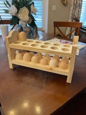 Image showing  Stackable Wooden Egg Holder