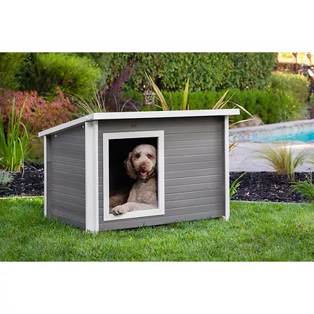 New Age Pet Rustic Lodge ECOFLEX Outdoor Dog Kennel Dog Houses