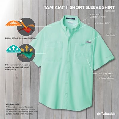 Image showing  Men's Omni-Wick/Omni-Shade Tamiami II Short-Sleeve Button-Down Shirt