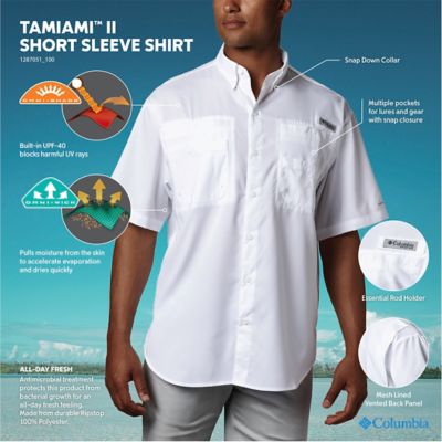 Image showing  Men's Omni-Wick/Omni-Shade Tamiami II Short-Sleeve Button-Down Shirt