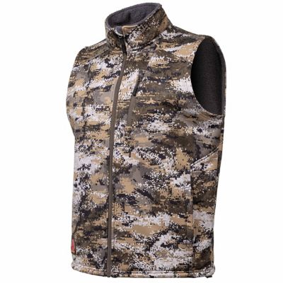 Huntworth Men's Saskatoon Heat Boost Heavyweight, Windproof, Softshell Vest, E-9544-DC-L