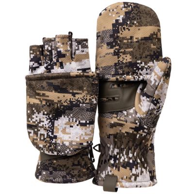 Huntworth Men's Colborne Heat Boost Windproof Hunting Pop-Top Gloves, 1 Pair