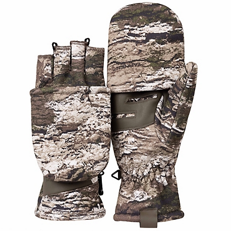 Huntworth Men's Colborne Heat Boost Windproof Hunting Pop-Top Gloves, 1 Pair