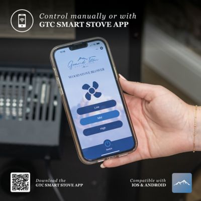 Image showing 5 th Grand Teton Collection Smart Wood Stove Blower Fan Kit