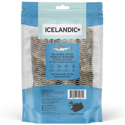 Image showing 1 th Icelandic+ 5 in. Cod Skin Short Hand Wrapped Dog Chew Sticks, 2.8 oz., 3 ct.
