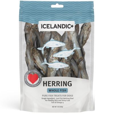Icelandic+ Herring Whole Fish Dog Treats, 3 oz. Bag