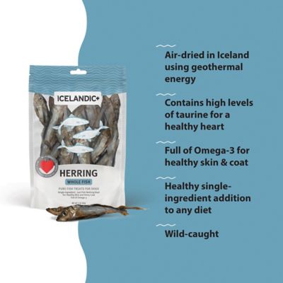 Image showing  Herring Whole Fish Dog Treats, 3 oz. Bag