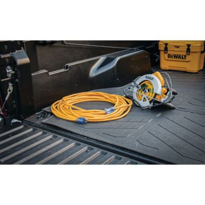 Image showing  50 ft. Indoor/Outdoor 12/3 Lighted CGM Heavy-Duty Extension Cord, Yellow