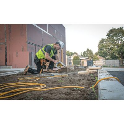 Image showing 7 th DEWALT 50 ft. Indoor/Outdoor 12/3 Lighted CGM Heavy-Duty Extension Cord, Yellow