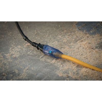 Image showing  25 ft. Indoor/Outdoor 12/3 Lighted CGM Heavy-Duty Extension Cord, Yellow