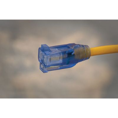Image showing  25 ft. Indoor/Outdoor 12/3 Lighted CGM Heavy-Duty Extension Cord, Yellow