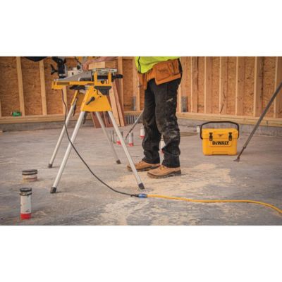 Image showing 7 th DEWALT 25 ft. Indoor/Outdoor 12/3 Lighted CGM Heavy-Duty Extension Cord, Yellow