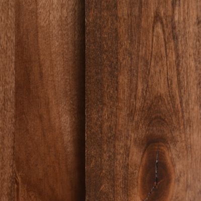 Image showing  Herringbone Wood Finish Barn Door with Installation Hardware Kit, DHERR3684WALNNONEDBHD