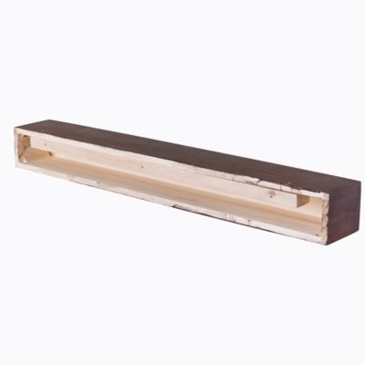 Image showing  36 in. x 6.25 in. Modern Farmhouse Fireplace Shelf Mantel, Mahogany