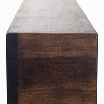 Image showing  48 in. x 9 in. Modern Farmhouse Fireplace Shelf Mantel, Dark Chocolate