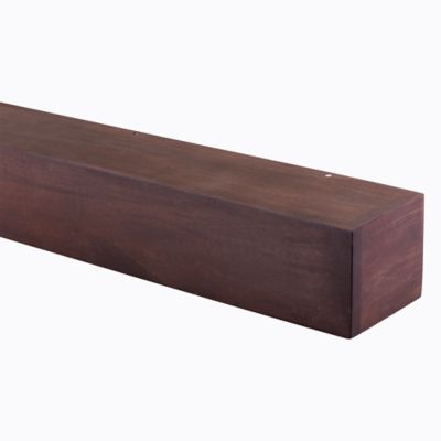 Image showing  48 in. x 9 in. Modern Farmhouse Fireplace Shelf Mantel, Mahogany