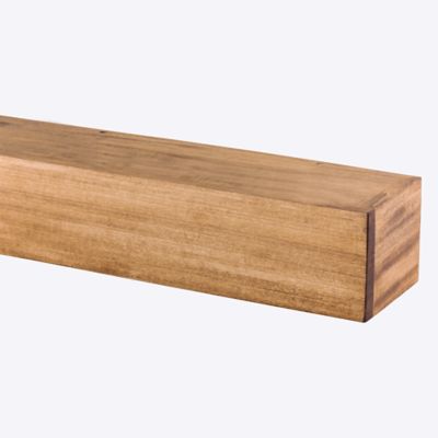 Image showing  48 in. Modern Farmhouse Fireplace Shelf Mantel, Aged Oak