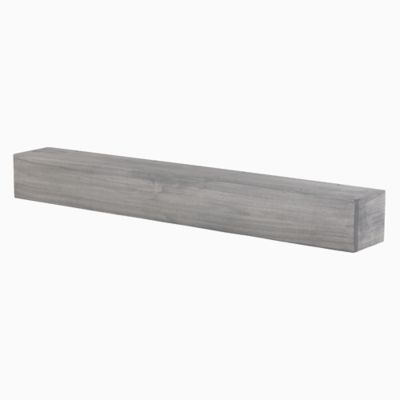 Image showing  48 in. x 6.25 in. Modern Farmhouse Fireplace Shelf Mantel, Ash Gray