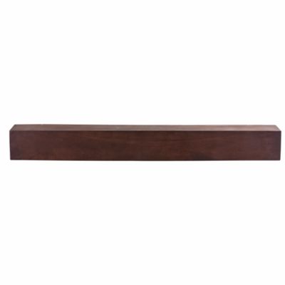 Image showing  48 in. x 6.25 in. Modern Farmhouse Fireplace Shelf Mantel, Mahogany