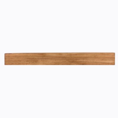 Dogberry Collections Modern Farmhouse Fireplace Shelf Mantel, Aged Oak, 60 in. x 9 in.