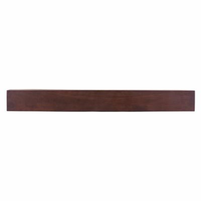 Dogberry Collections 60 in. Modern Farmhouse Fireplace Shelf Mantel, Mahogany, 60 in. x 9 in.