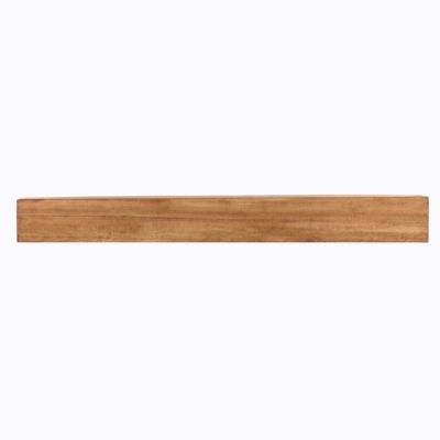 Dogberry Collections 60 in. Modern Farmhouse Fireplace Shelf Mantel, Aged Oak, 60 in. x 6.25 in.