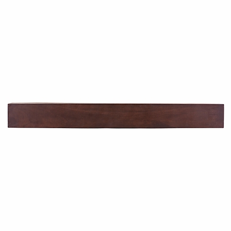 Dogberry Collections Modern Farmhouse Fireplace Shelf Mantel, Mahogany, 60 in. x 6.25 in.