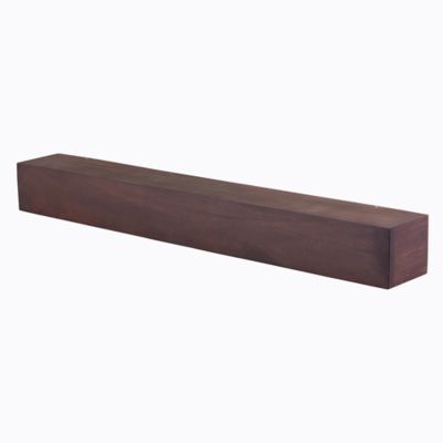 Image showing  60 in. x 6.25 in. Modern Farmhouse Fireplace Shelf Mantel, Mahogany