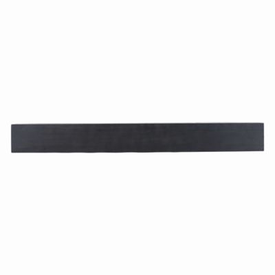 Dogberry Collections 60 in. x 6.25 in. Modern Farmhouse Fireplace Shelf Mantel, Midnight Black