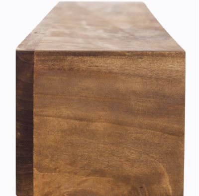 Image showing 5 th Dogberry Collections 72 in. x 9 in. Modern Farmhouse Fireplace Shelf Mantel, Aged Oak