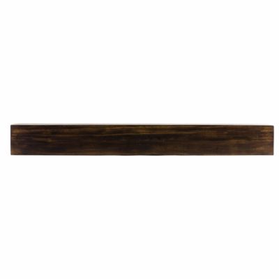 Dogberry Collections 72 in. x 9 in. Modern Farmhouse Fireplace Shelf Mantel, Dark Chocolate