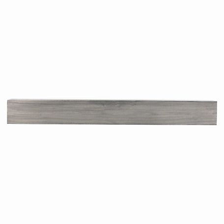 Dogberry Collections Modern Farmhouse Fireplace Shelf Mantel, Ash Gray, 72 in. x 9 in.