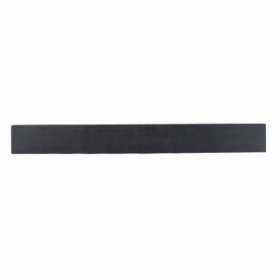 Dogberry Collections 72 in. Modern Farmhouse Fireplace Shelf Mantel, Midnight Black, 72 in. x 9 in.