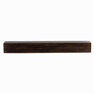 Image showing  72 in. x 6.25 in. Modern Farmhouse Fireplace Shelf Mantel, Dark Chocolate