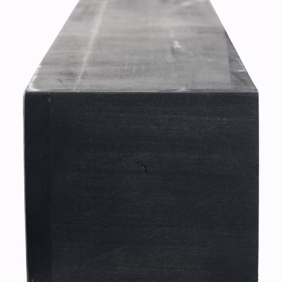 Image showing 5 th Dogberry Collections 72 in. x 6.25 in. Modern Farmhouse Fireplace Shelf Mantel, Midnight Black