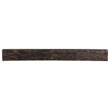Dogberry Collections Rough Hewn Fireplace Shelf Mantel, Dark Chocolate, 36 in. x 9 in., Hewn